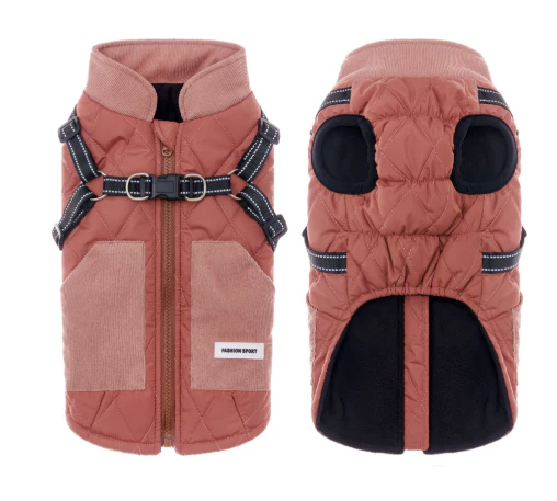 BarkBound Cozy Dachshund Jacket with Built-In Harness for Ultimate Comfort - Image 3