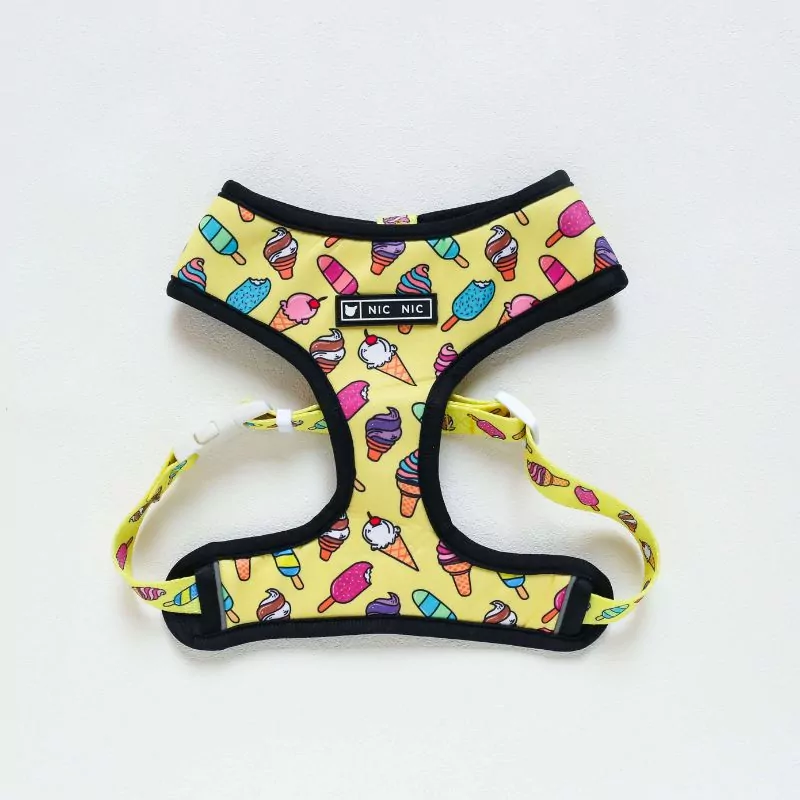 BarkSwirl Dachshund Ice Cream Harness and Leash - Image 3