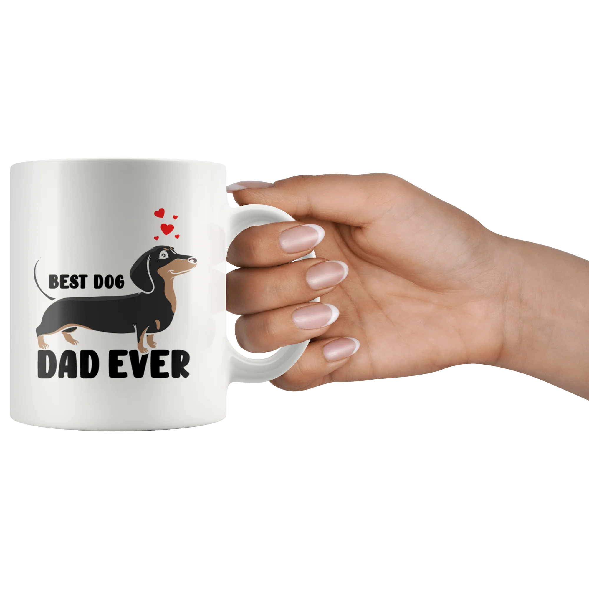 Best Dachshund Dad - Mug - Image 3