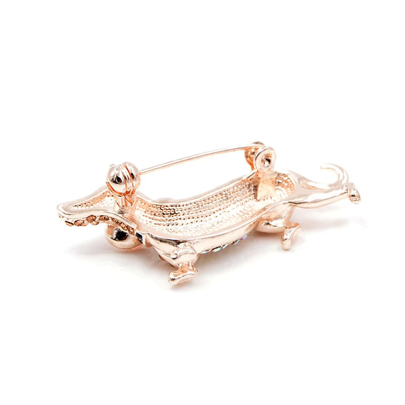 Dachshund Brooches Rhinestone Sausage for Women - Image 3