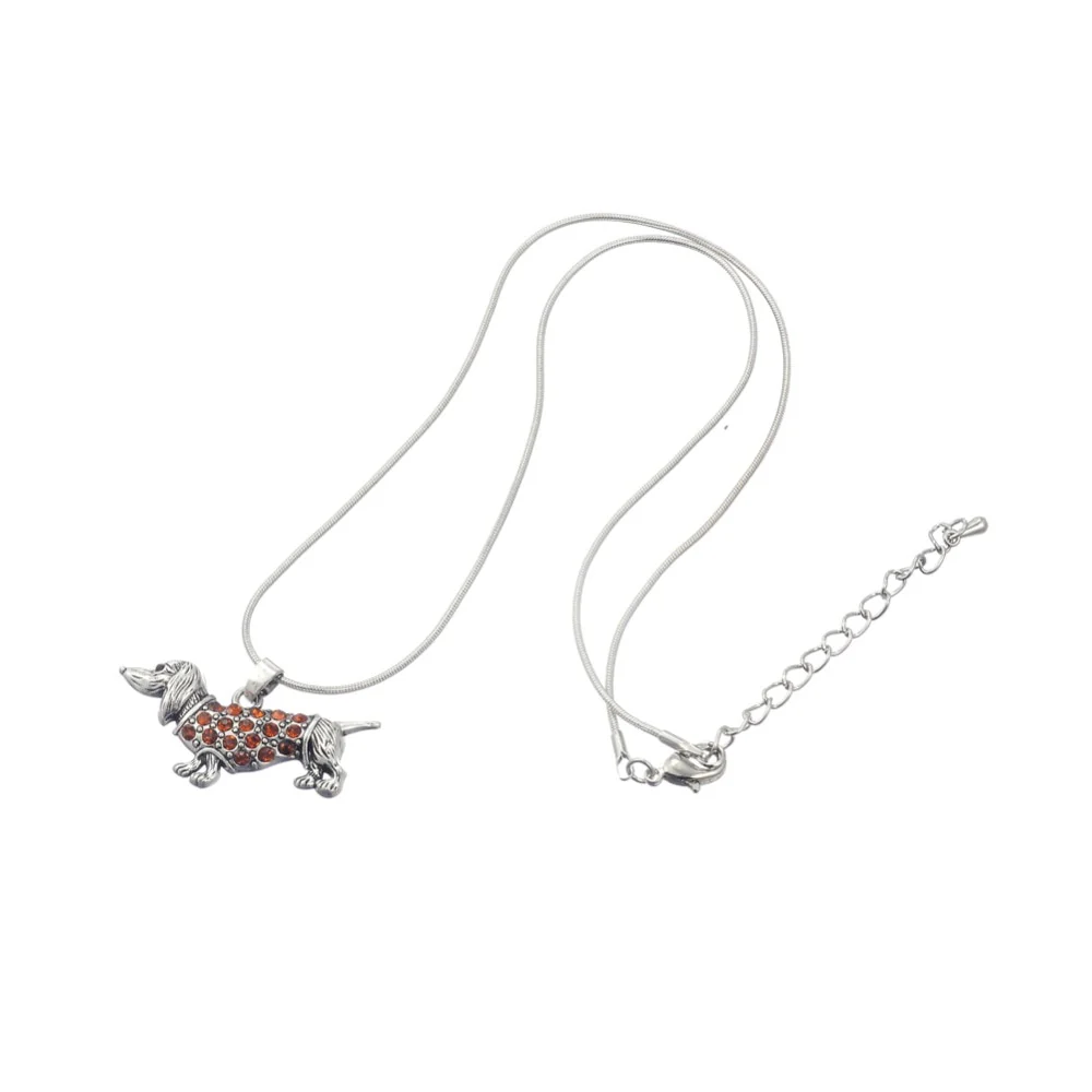 Dachshund Chain Necklace Silver Plated Jewelry - Image 3