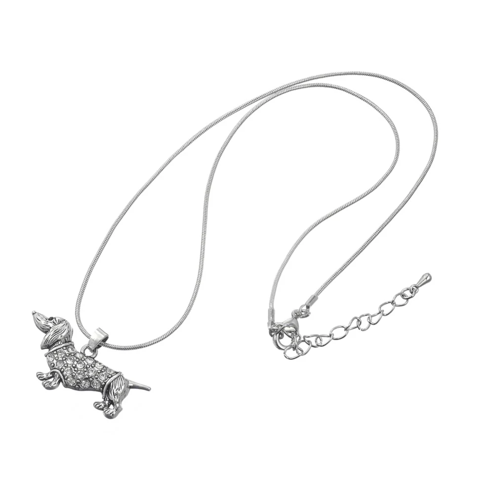 Dachshund Chain Necklace Silver Plated Jewelry - Image 4