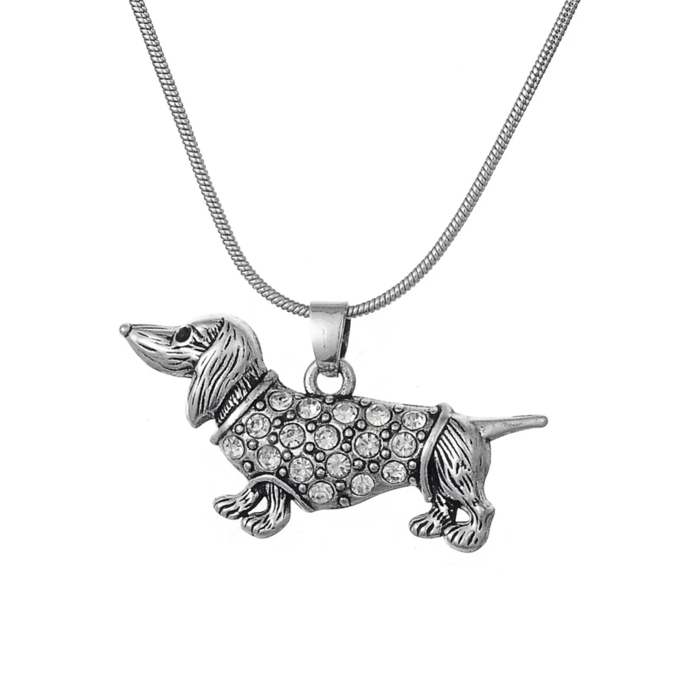 Dachshund Chain Necklace Silver Plated Jewelry - Image 5