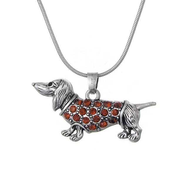Dachshund Chain Necklace Silver Plated Jewelry - Image 9
