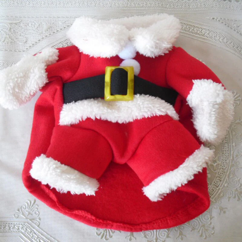 Dachshund Christmas Costume Santa Claus Design Standing Cloth - Image 4