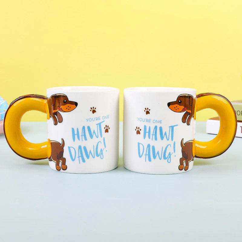 Dachshund Coffee Mug Creative Ceramic Cup - Image 14