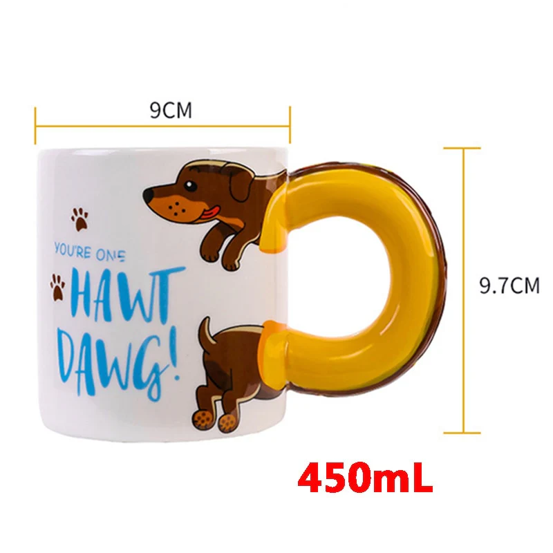 Dachshund Coffee Mug Creative Ceramic Cup - Image 15
