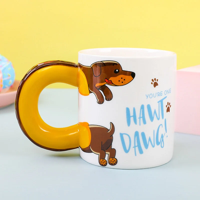 Dachshund Coffee Mug Creative Ceramic Cup - Image 5