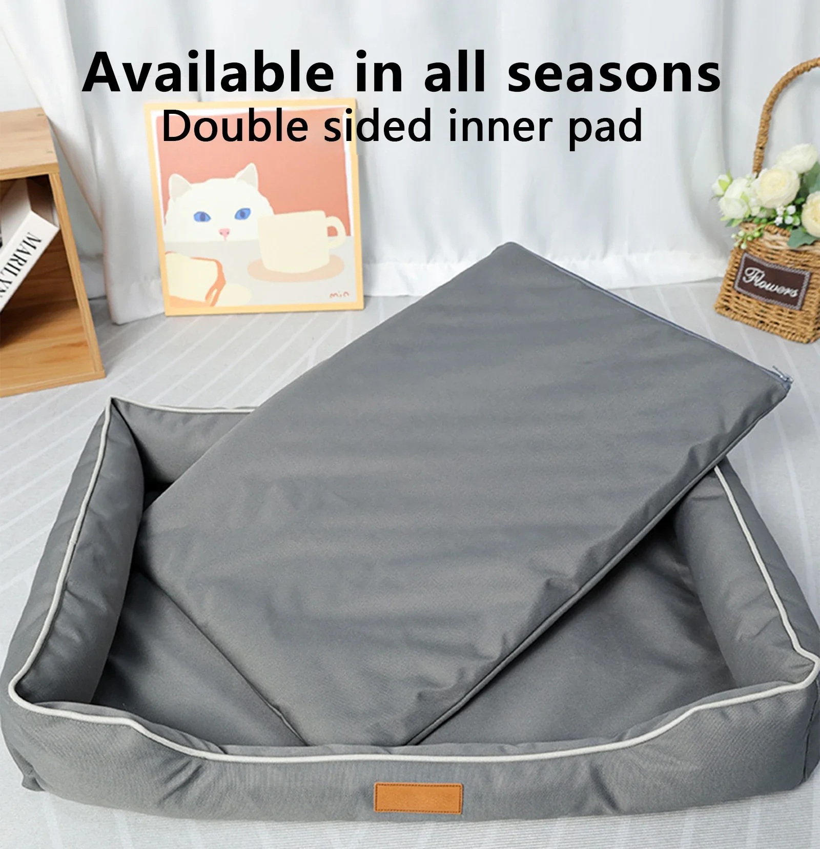 Dachshund Comfort Bed – Durable Waterproof Oxford Fabric Bed - Image 12