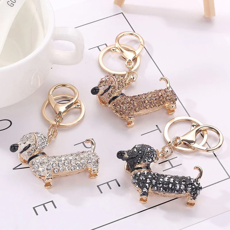 Dachshund Keychain I Charm Pendant Keyring - Image 4