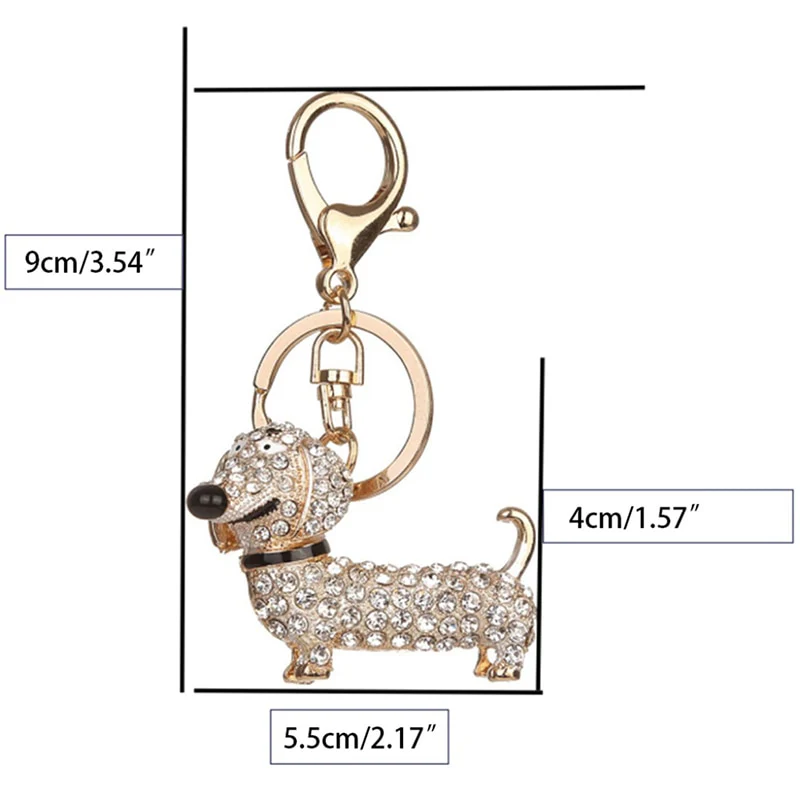 Dachshund Keychain I Charm Pendant Keyring - Image 8