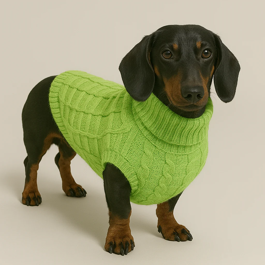 Dachshund Knitwear Winter Sweater - Image 3