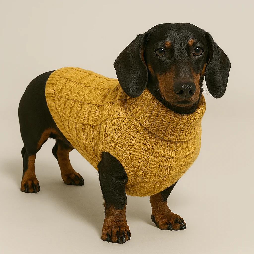 Dachshund Knitwear Winter Sweater - Image 4