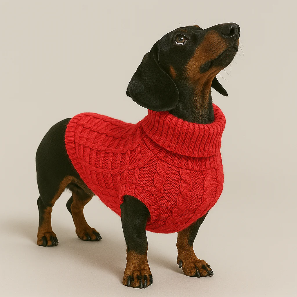 Dachshund Knitwear Winter Sweater - Image 5
