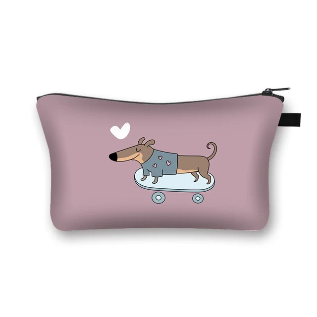 Dachshund Makeup Bag Travel Organizer Cosmetic Bag - Image 14