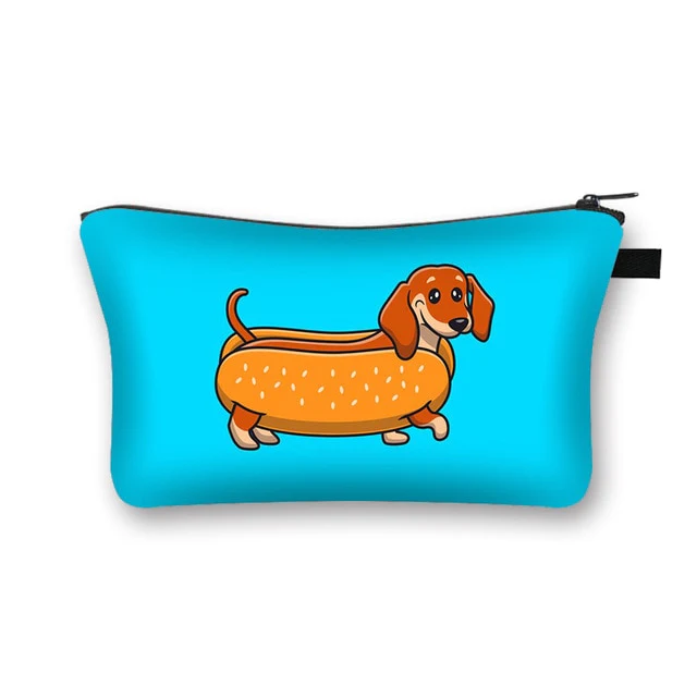 Dachshund Makeup Bag Travel Organizer Cosmetic Bag - Image 3