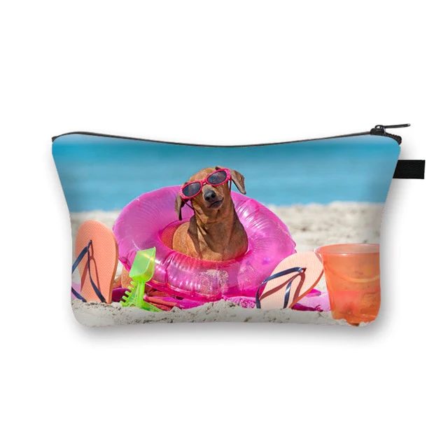 Dachshund Makeup Bag Travel Organizer Cosmetic Bag - Image 35