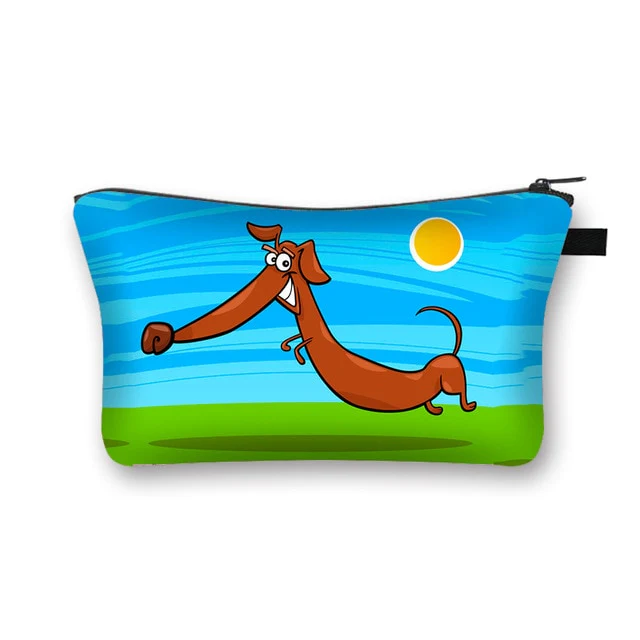 Dachshund Makeup Bag Travel Organizer Cosmetic Bag - Image 4