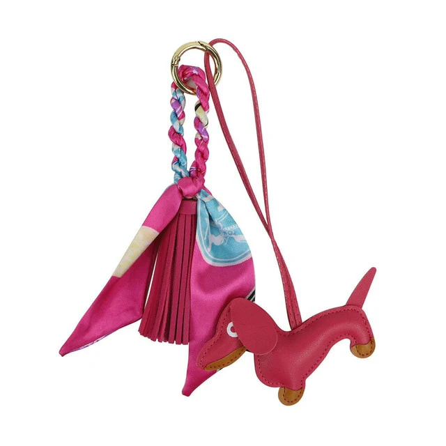 Dachshund PU Leather Keychain I Key Holder Accessories - Image 6