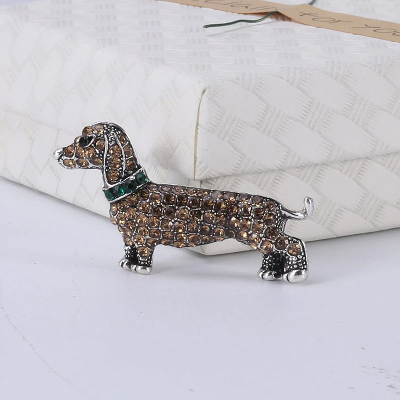 Dachshund Rhinestone Brooches for Women - Image 8
