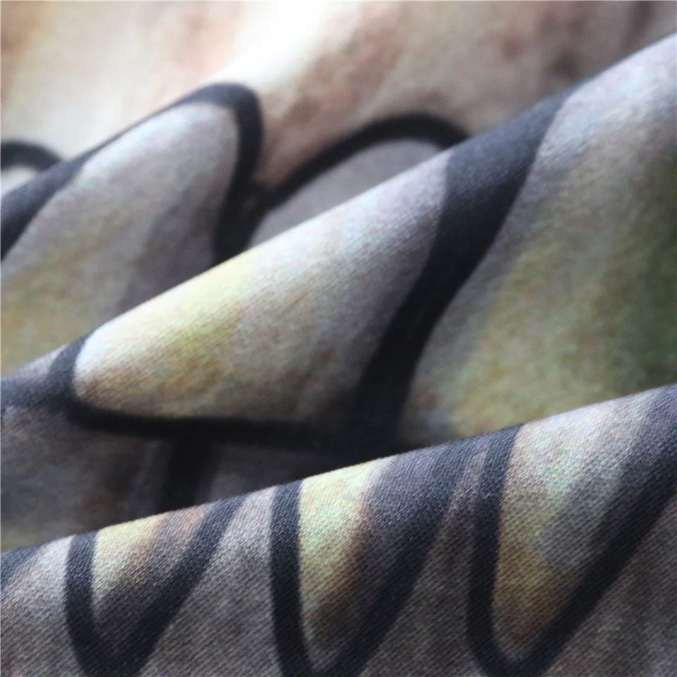 Dachshund Shower Curtain Geometric striped floral pattern - Image 14