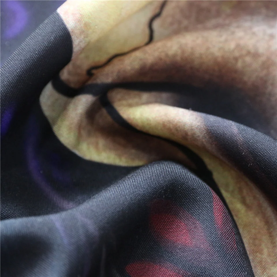 Dachshund Shower Curtain Geometric striped floral pattern - Image 3