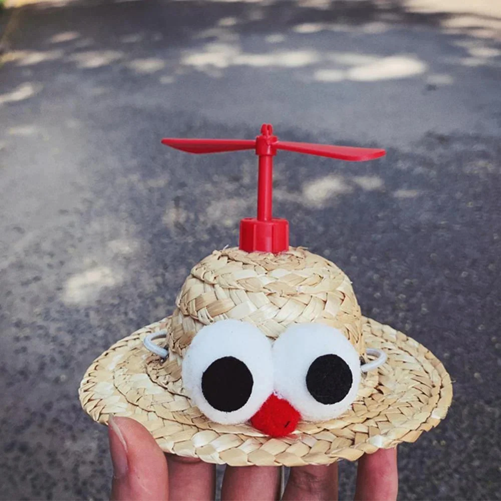 TwirlCap Dachshund Straw Hat – Funny Propeller Summer Dog Hat - Image 3