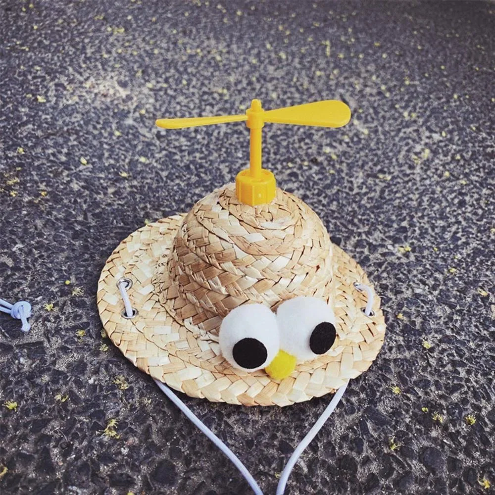 TwirlCap Dachshund Straw Hat – Funny Propeller Summer Dog Hat - Image 4