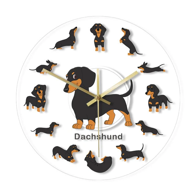 Dachshund Wall Clock Modern Wall Watch with RGB LED Light - Image 10