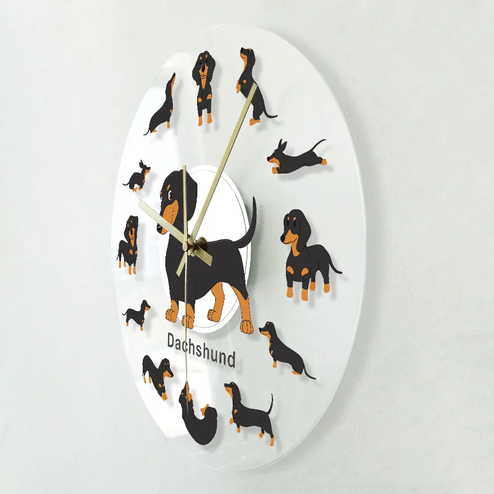 Dachshund Wall Clock Modern Wall Watch with RGB LED Light - Image 15