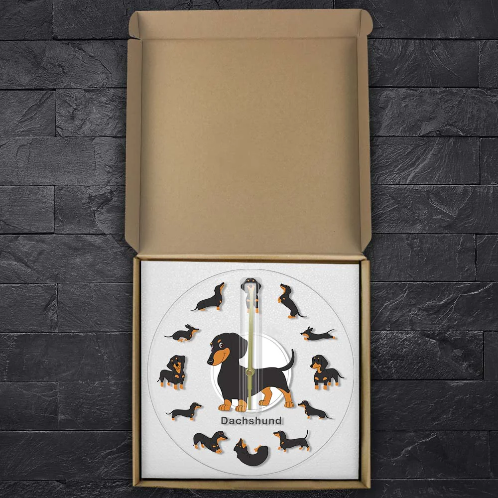 Dachshund Wall Clock Modern Wall Watch with RGB LED Light - Image 16