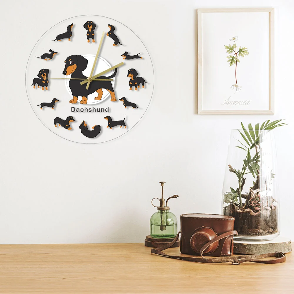 Dachshund Wall Clock Modern Wall Watch with RGB LED Light - Image 19