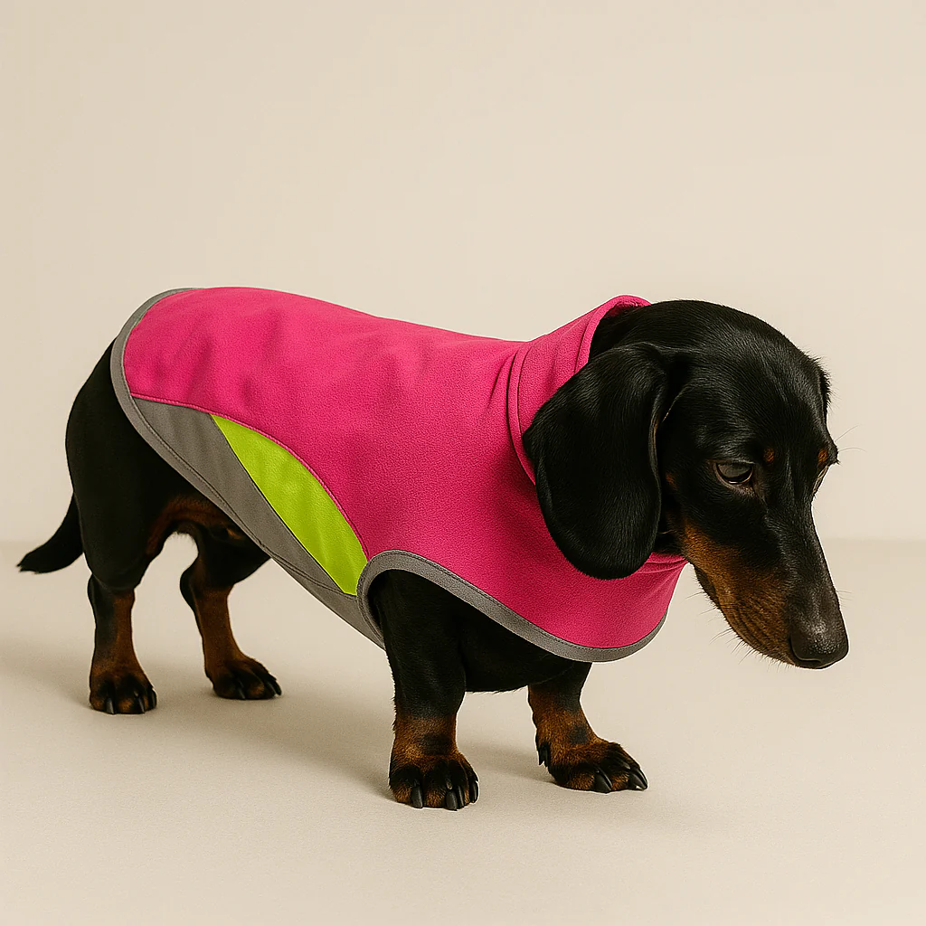 Dachshund Waterproof Coat Jacket With Reflective Trim for Night Safety - Image 4
