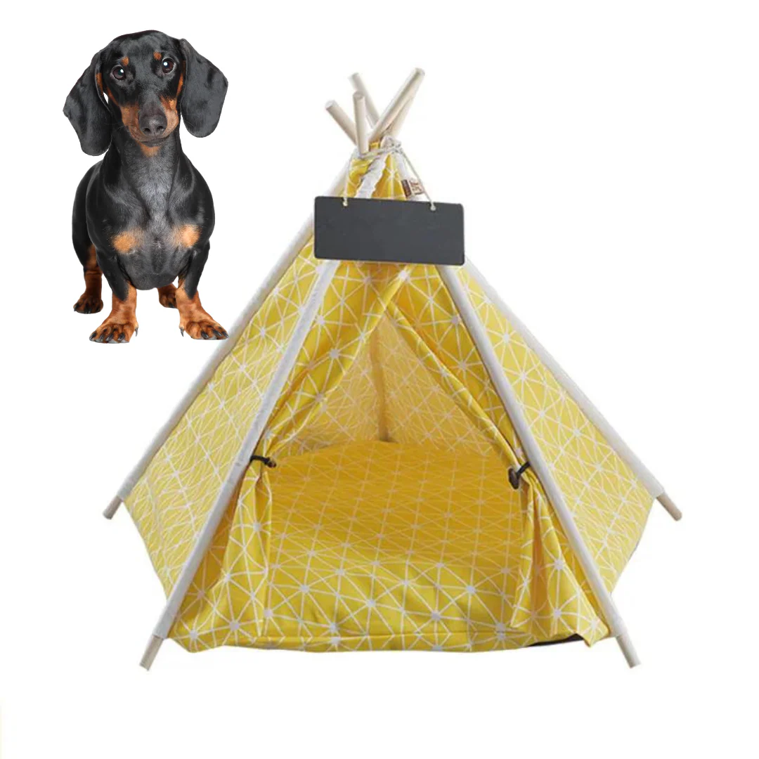 Doxie Tent House Teepee Bed – Cozy Dachshund Hideaway - Image 4