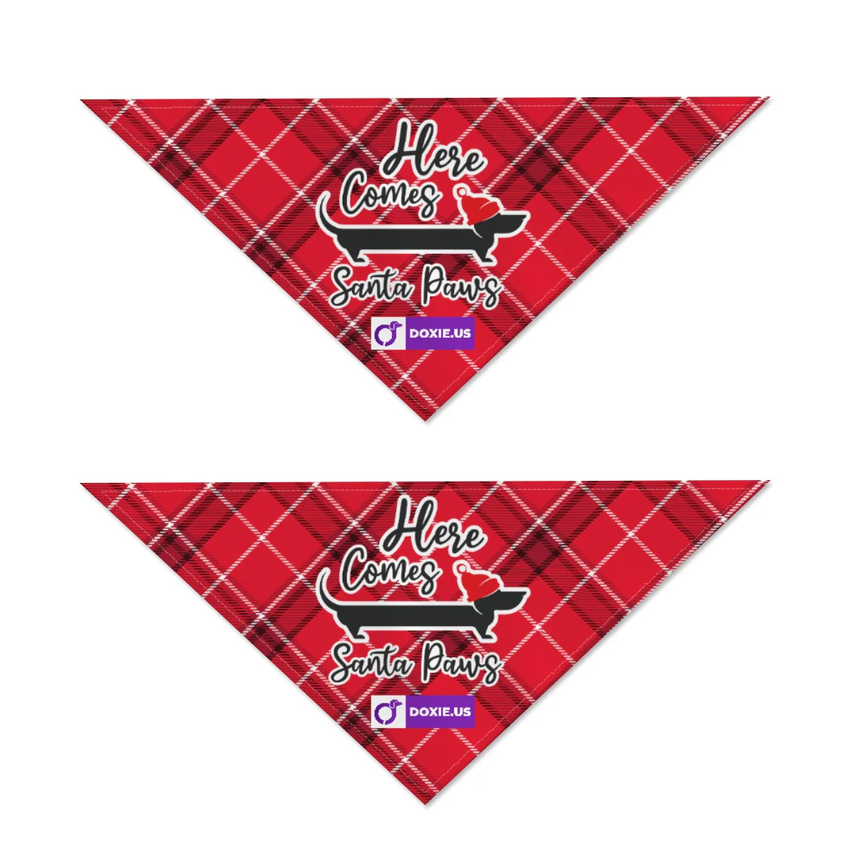 Here Comes Santa Paws - Bandanas for Dachshunds - Image 3