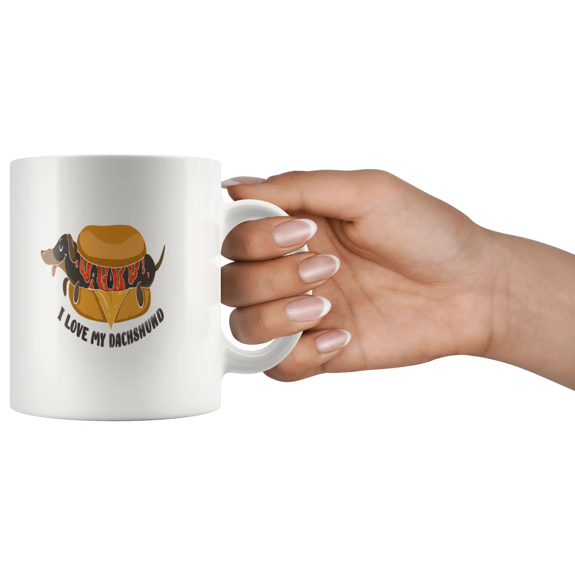 I love my Dachshund - Mug - Image 3