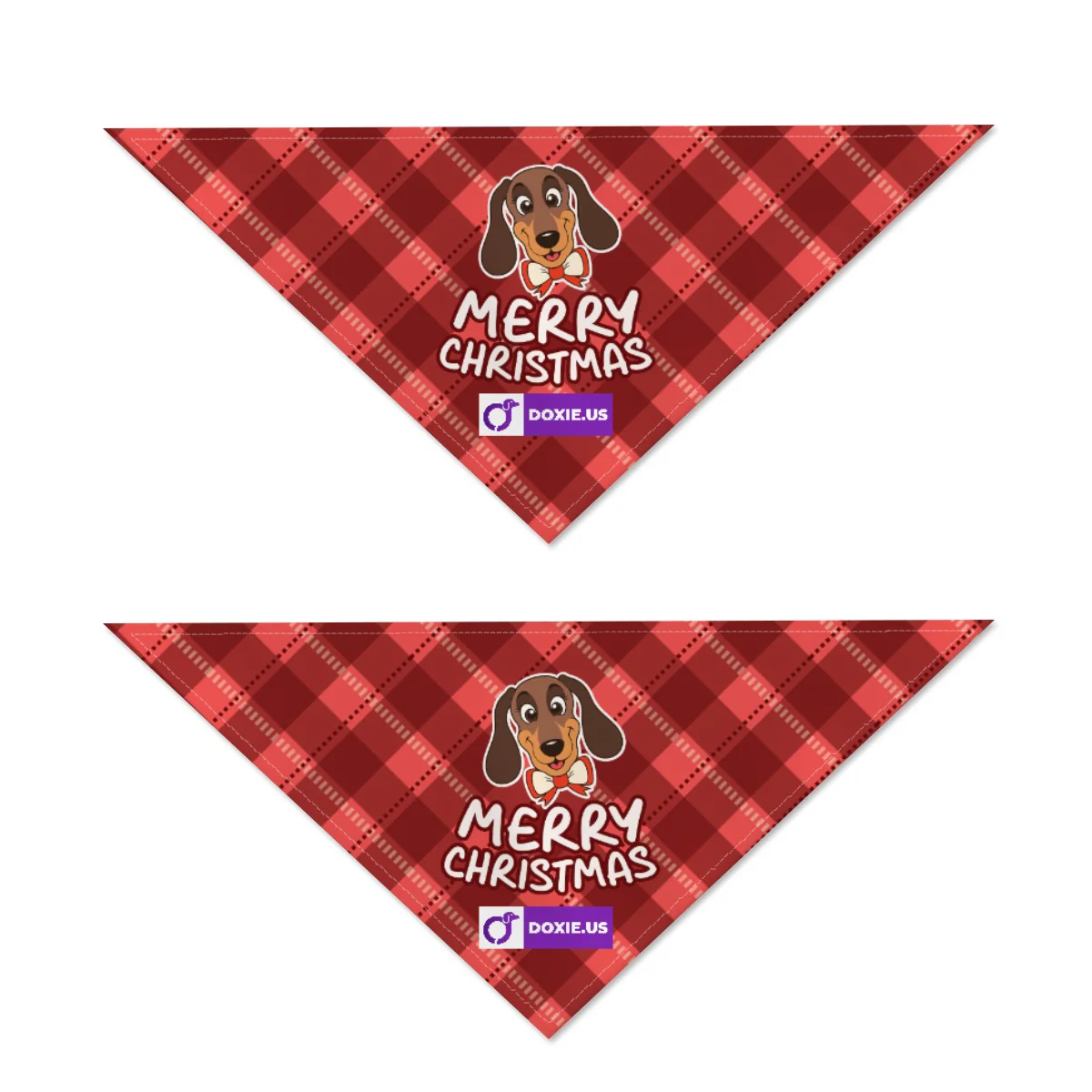 Merry christmas - Bandanas for Dachshunds - Image 3