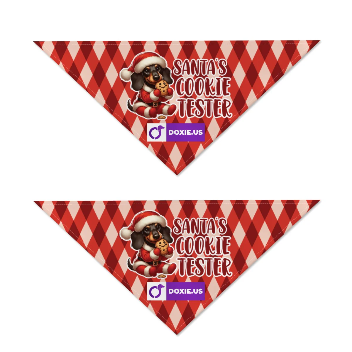 Santa's Cookie Tester - Bandanas for Dachshunds - Image 3